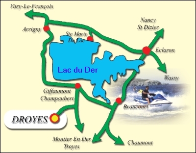 Situation dans la r&eacute;gion du Lac du Der